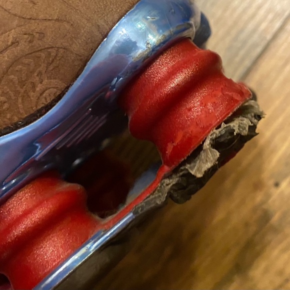 NIKE Shox Brown Flower Pattern Size 8 - Picture 10 of 13